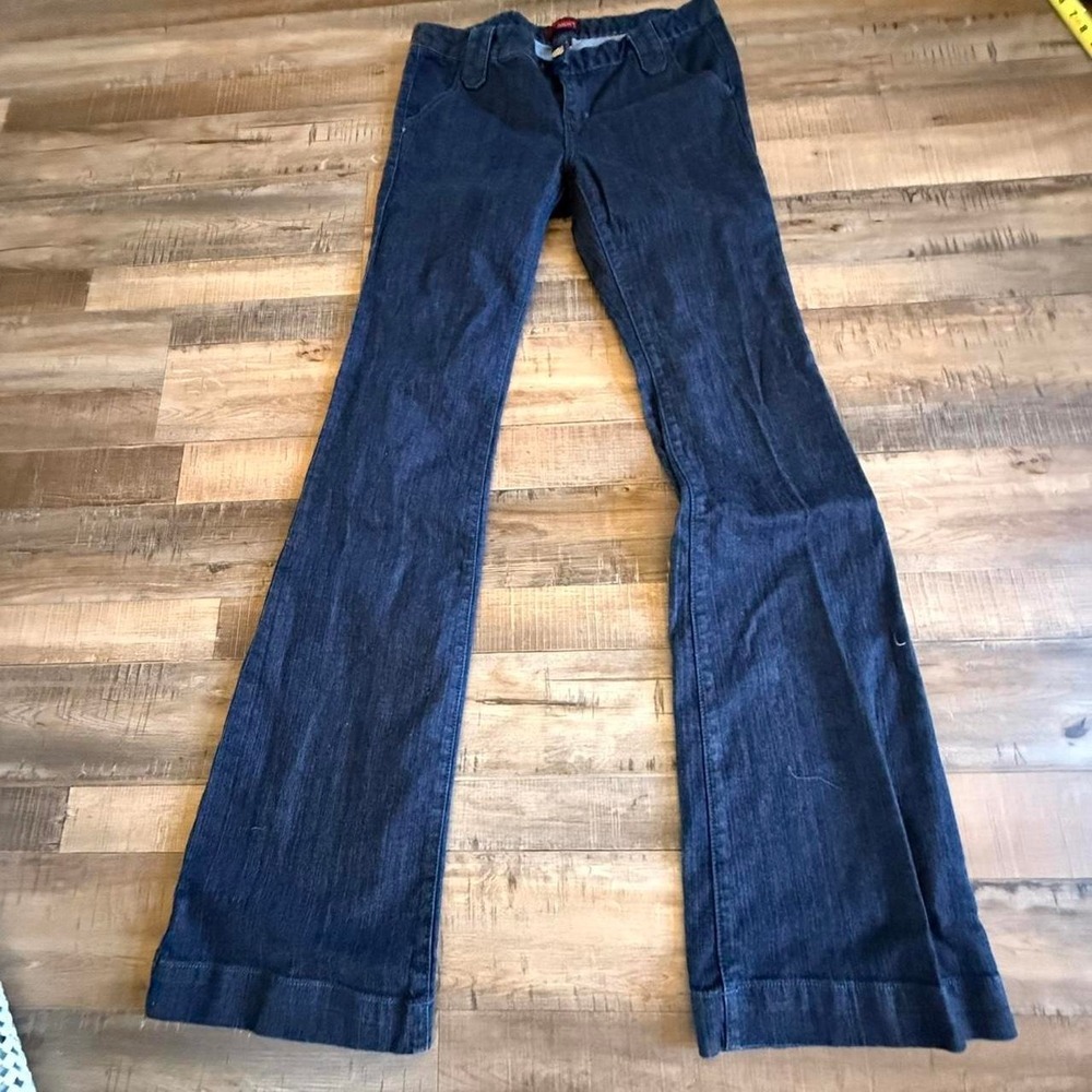 Bohemian Army Dark wash low rise flare‎ jeans size 29 inseam 34